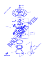 GENERATOR for Yamaha 25B Manual Starter, Tiller Handle, Manual Tilt, Pre-Mixing, Shaft 15