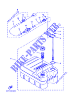 FUEL TANK for Yamaha 25B Manual Starter, Tilller Handle, Manual Tilt, Pre-Mixing, Shaft 15