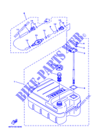 FUEL TANK for Yamaha 25B Manual Starter, Tilller Handle, Manual Tilt, Pre-Mixing, Shaft 15
