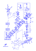 REPAIR KIT 2 for Yamaha 25B Manual Starter, Tiller Handle, Manual Tilt, Pre-Mixing, Shaft 20