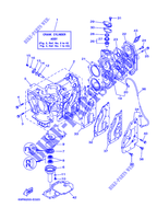 CYLINDER / CRANKCASE for Yamaha 30H Manual Starter, Tiller Handle, Manual Tilt, Pre-Mixing, Shaft 15