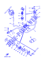 FUEL TANK for Yamaha 30H Manual Starter, Tiller Handle, Manual Tilt, Pre-Mixing, Shaft 15