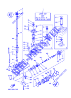 LOWER CASING & DRIVE 1 for Yamaha 30H Manual Starter, Tiller Handle, Manual Tilt, Pre-Mixing, Shaft 15