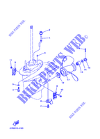 LOWER CASING & DRIVE 2 for Yamaha 30H Manual Starter, Tiller Handle, Manual Tilt, Pre-Mixing, Shaft 15