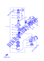 CRANKSHAFT / PISTON for Yamaha 30H Manual Starter, Tiller Handle, Manual Tilt, Pre-Mixing, Shaft 15