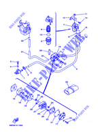 FUEL TANK for Yamaha E25B Enduro, Manual Starter, Tilller Handle, Manual Trim & Tilt, Pre-Mixing, Shaft 20