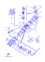 FUEL TANK for Yamaha E25B Manual Starter, Tiller Handle, Manutl Tilt, Pre-Mixing Fuel and oil 2008