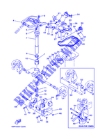 MOUNT 2 for Yamaha E25B Manual Starter, Tiller Handle, Manutl Tilt, Pre-Mixing Fuel and oil 2008