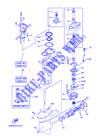 REPAIR KIT 2 for Yamaha E25B Manual Starter, Tiller Handle, Manutl Tilt, Pre-Mixing Fuel and oil 2008