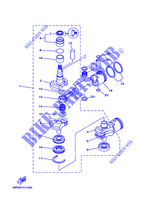 CRANKSHAFT / PISTON for Yamaha E25B Manual Starter, Tiller Handle, Manutl Tilt, Pre-Mixing Fuel and oil 2008