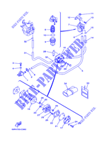 FUEL TANK for Yamaha E25B Manual Starter, Tiller Handle, Manutl Tilt, Pre-Mixing Fuel and oil 2008