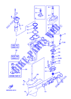 REPAIR KIT 2 for Yamaha E30H Manual Starter, Tiller Handle, Manual Tilt, Pre-Mixing, Shaft 15