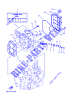 CYLINDER / CRANKCASE 2 for Yamaha FT25B 4 Stroke, High Thrust, Electric Starter, Remote Control, Power Trim & Tilt 2001