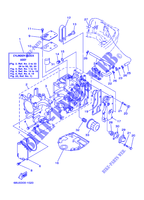 CYLINDER / CRANKCASE for Yamaha FT25B 4 Stroke, High Thrust, Electric Starter, Remote Control, Power Trim & Tilt 2001