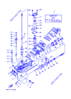 LOWER CASING & DRIVE 1 for Yamaha FT25B 4 Stroke, High Thrust, Electric Starter, Remote Control, Power Trim & Tilt 2001