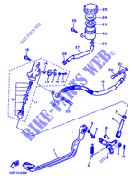 REAR BRAKE MASTER CYLINDER for Yamaha FZX750 1988