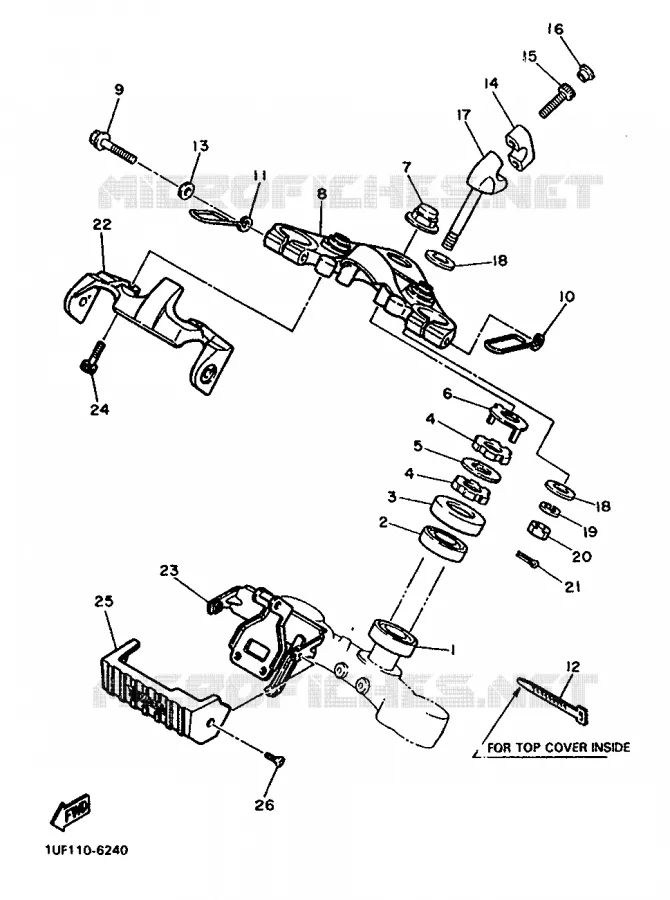 STEERING Yamaha MOTO 750 1993 FZX  FZX750