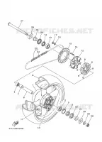 REAR WHEEL for Yamaha MT01 2006