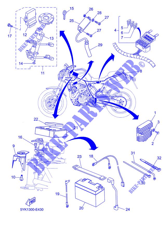 ELECTRICAL 1 for Yamaha MT03 2006