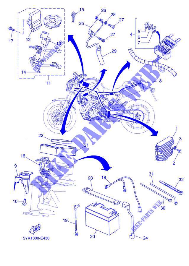 ELECTRICAL 1 for Yamaha MT03 2006