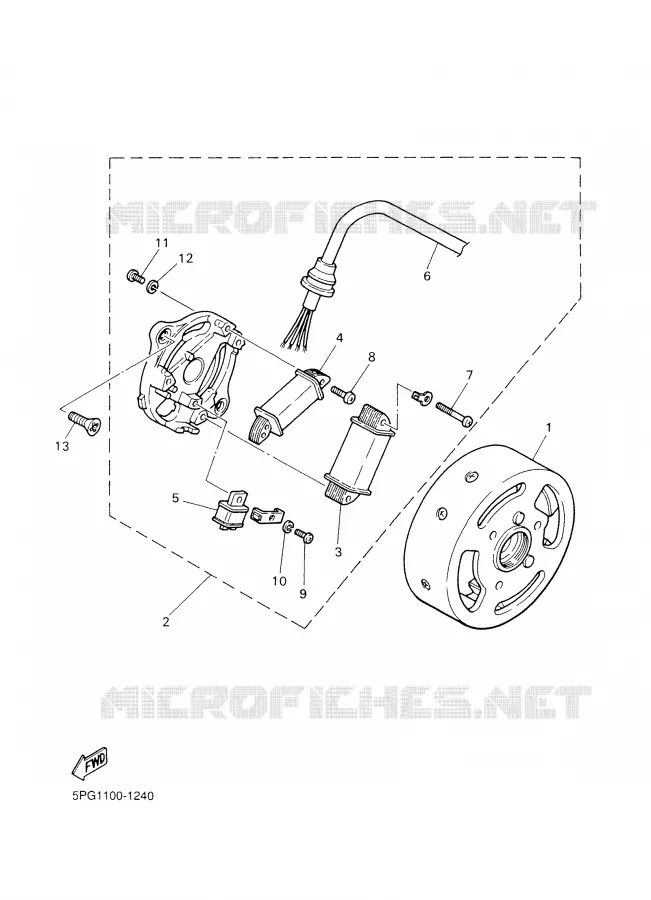 IGNITION Yamaha MOTO 50 2006 PW  PW50