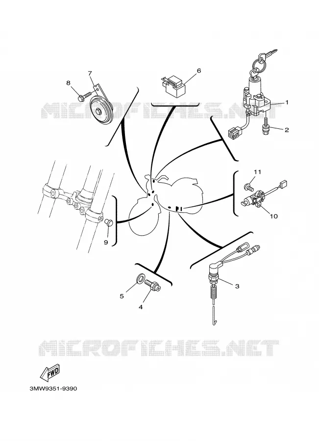 ELECTRICAL 2 Yamaha MOTO 125 2000 SR  SR125