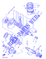 CRANKSHAFT / PISTON for Yamaha SRX600H (33.1KW 1986