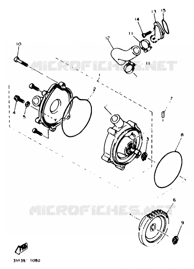 WATERPUMP Yamaha MOTO 660 1997 SZR  SZR660