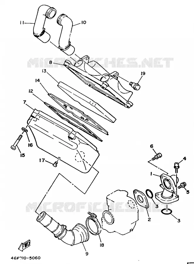 INTAKE Yamaha SCOOTER 80 1986 Autres modeles  T80