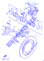REAR BRAKE CALIPER for Yamaha TDM850 1991