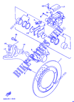 REAR BRAKE CALIPER for Yamaha TDM850 1992