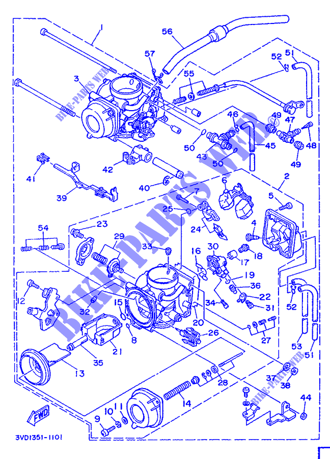 CARBURETOR for Yamaha TDM850 1993