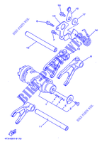 GEAR SHIFT SELECTOR DRUM / FORKS for Yamaha TDM850 1999