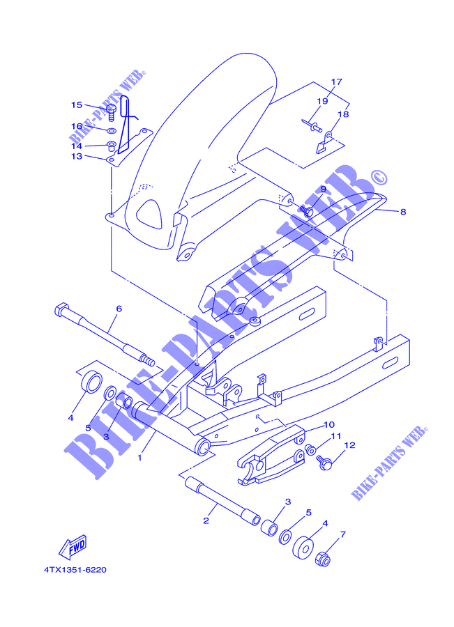 SWINGARM for Yamaha TDM850 2000