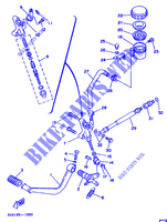REAR BRAKE MASTER CYLINDER for Yamaha TDM850H (57KW) 1992