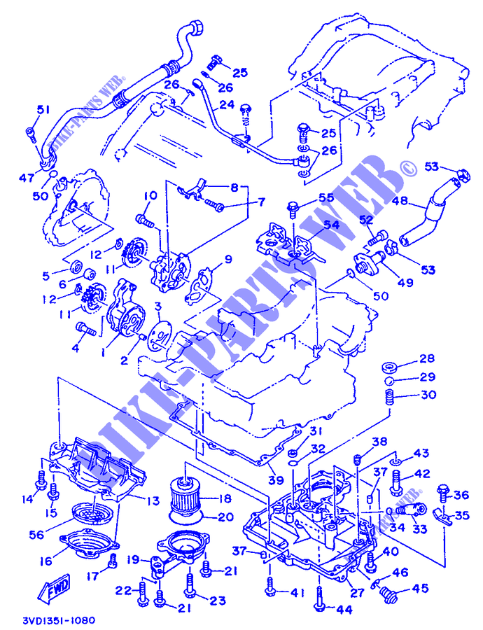 OIL PUMP for Yamaha TDM850H (57KW) 1992