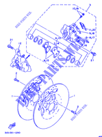 FRONT WHEEL / BRAKE CALIPER for Yamaha TDM850N (37KW) 1992