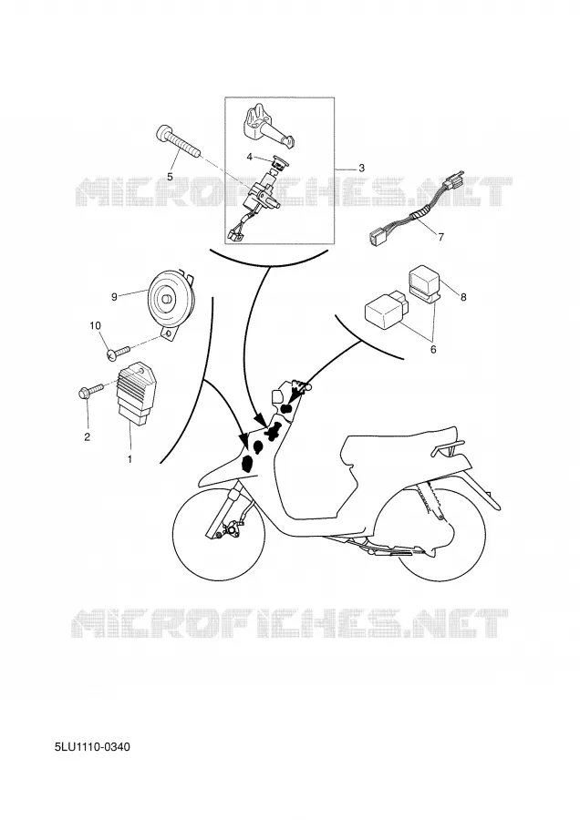 ELECTRICAL 1 Yamaha SCOOTER 50 2002 BW'S  CW50