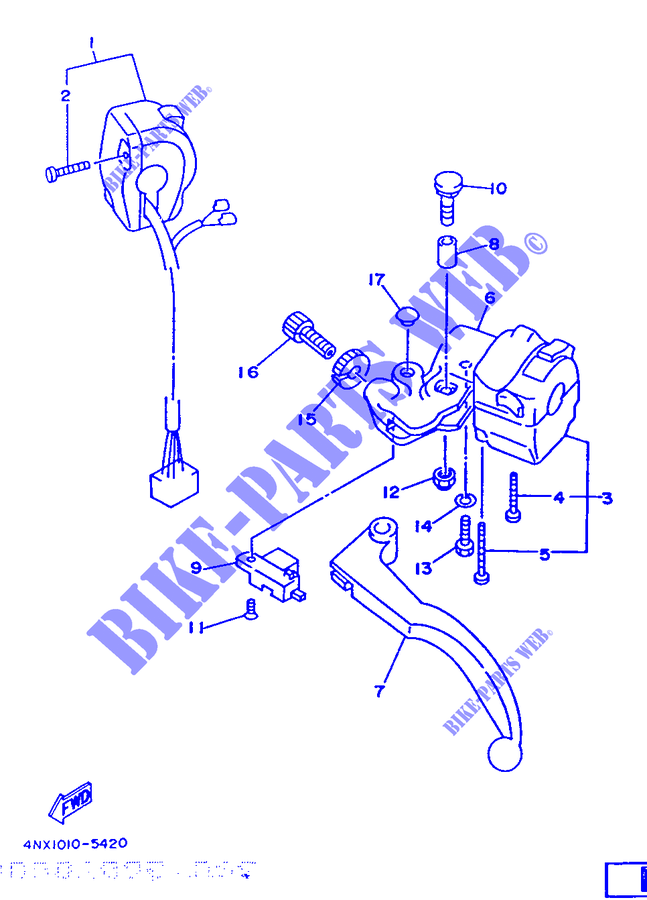 SWITCH / LEVER for Yamaha TRX850 1996