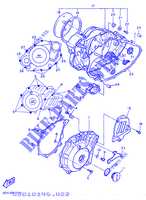 COVER   ENGINE 1 for Yamaha TT600R 1997