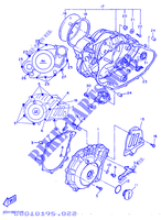 COVER   ENGINE 1 for Yamaha TT600R 1997