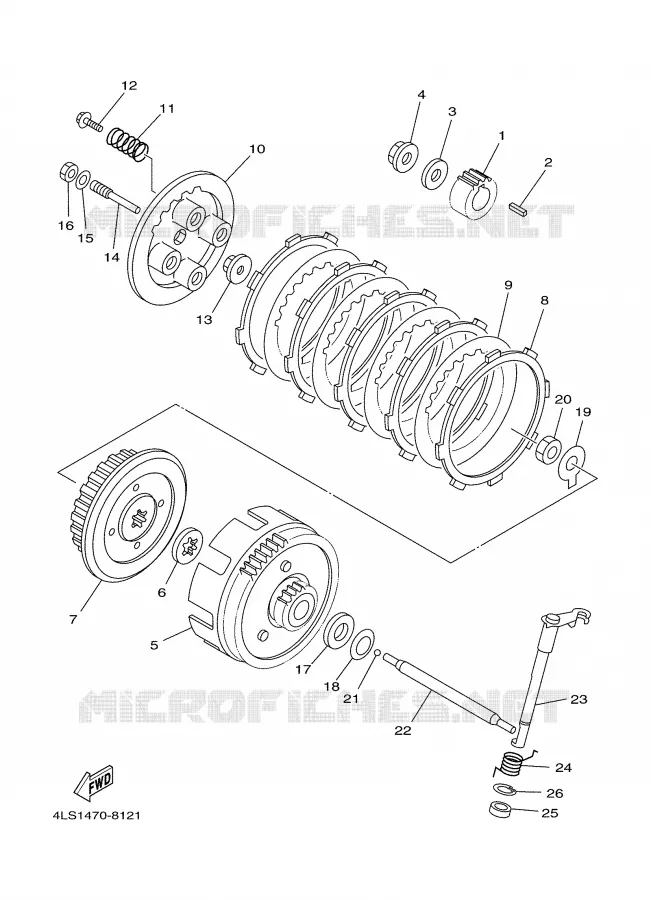 STARTER CLUTCH Yamaha MOTO 125 2002 TTR  TTR125L