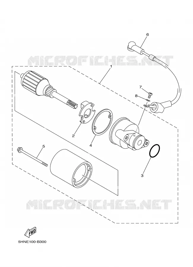 STARTER MOTOR Yamaha MOTO 90 2005 TTRE  TTR90E