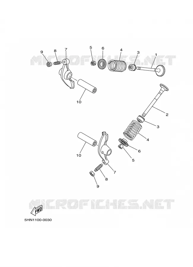 VALVE Yamaha MOTO 90 2005 TTR  TTR90T
