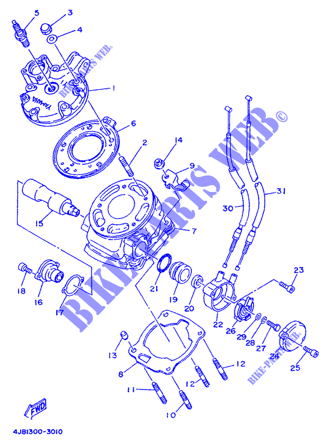 CYLINDER for Yamaha TZR125 1993