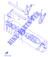 GEAR SHIFT SELECTOR DRUM / FORKS for Yamaha VMX12 1996