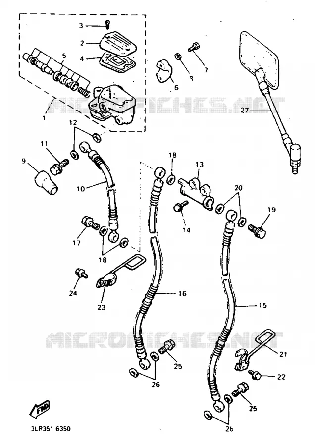 FRONT MASTER CYLINDER Yamaha MOTO 1200 1997 VMAX  V-MAX12