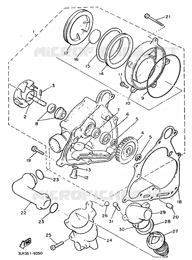 WATERPUMP Yamaha MOTO 1200 1997 VMAX  V-MAX12