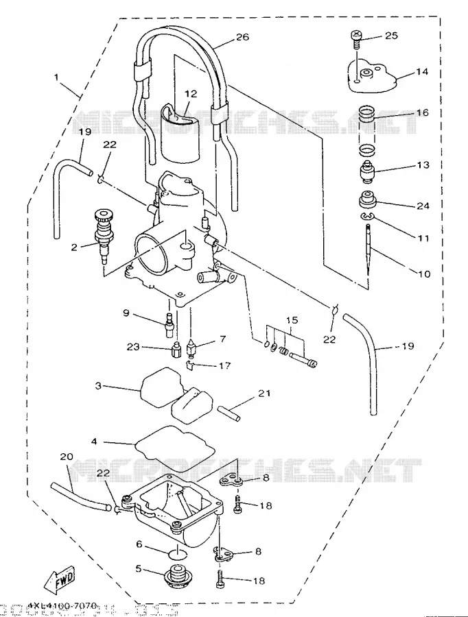 CARBURETOR Yamaha MOTO 250 1998 WRZ  WR250Z