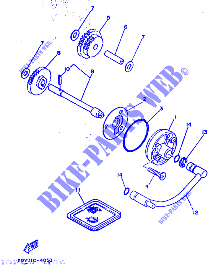 OIL PUMP for Yamaha XC125 1993
